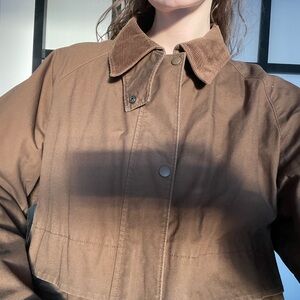Uniqlo Brown Utility Jacket – Boxy Oversized Fit